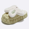 2022 Winter Cute Cartoon Rabbit Shape Fluffy Slippers