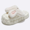 2022 Winter Cute Cartoon Rabbit Shape Fluffy Slippers