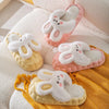 2022 Winter Cute Cartoon Rabbit Shape Fluffy Slippers