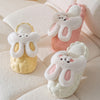 2022 Winter Cute Cartoon Rabbit Shape Fluffy Slippers