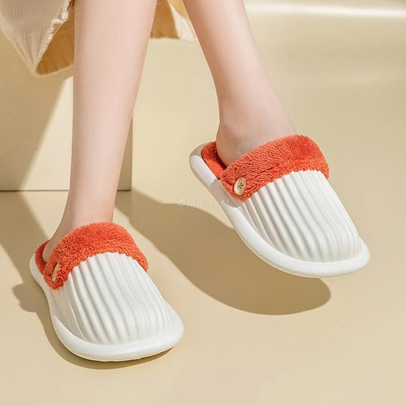 2022 Winter Unisex Detachable Waterproof Cotton Slippers