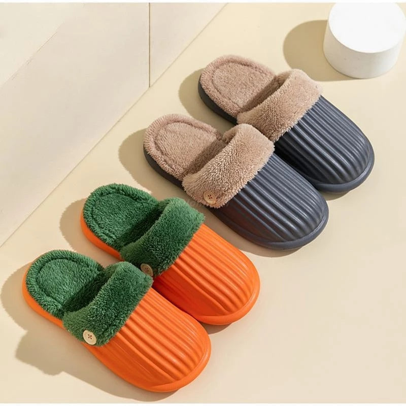 2022 Winter Unisex Detachable Waterproof Cotton Slippers