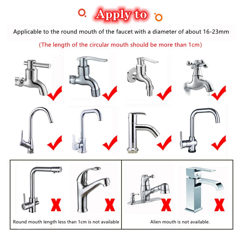 3 Pcs Sink Faucet Booster with Filter