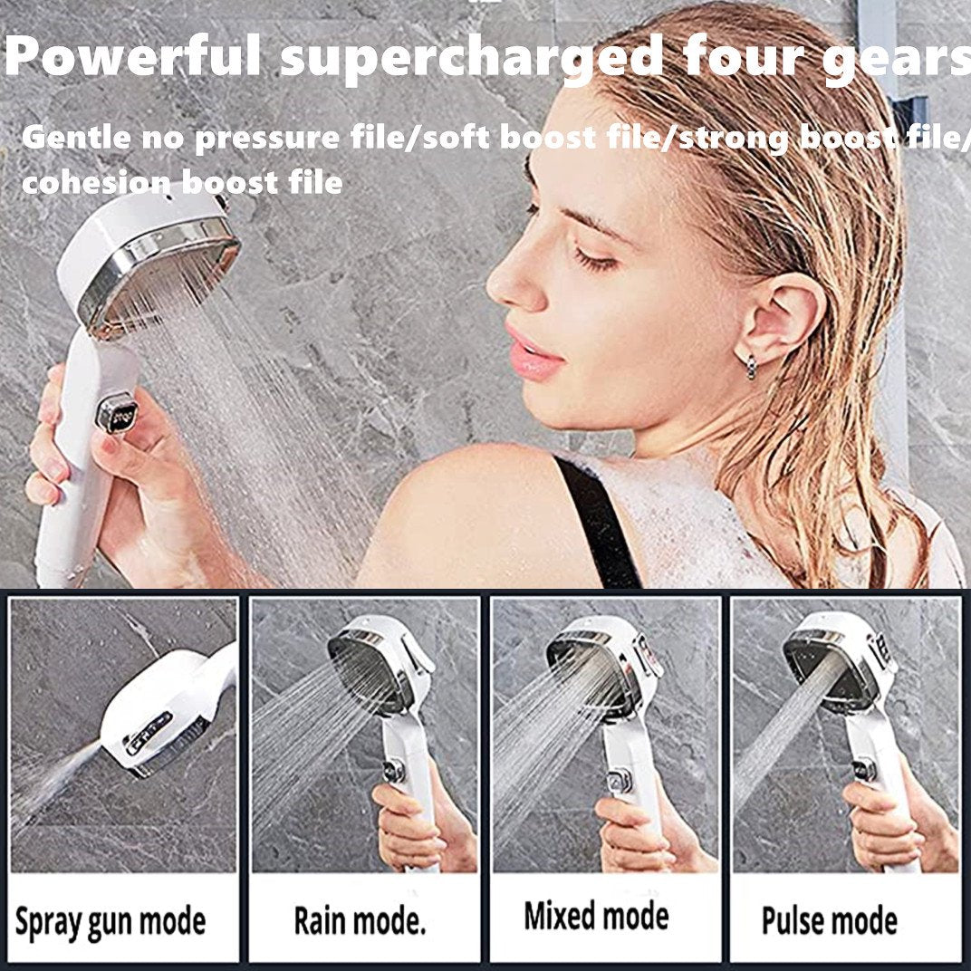 4 Modes High Pressure Shower Head