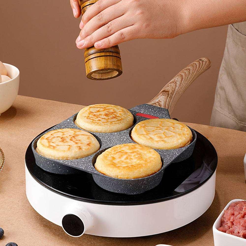 2/4 Holes Non Stick Egg and Steak Frying Pan