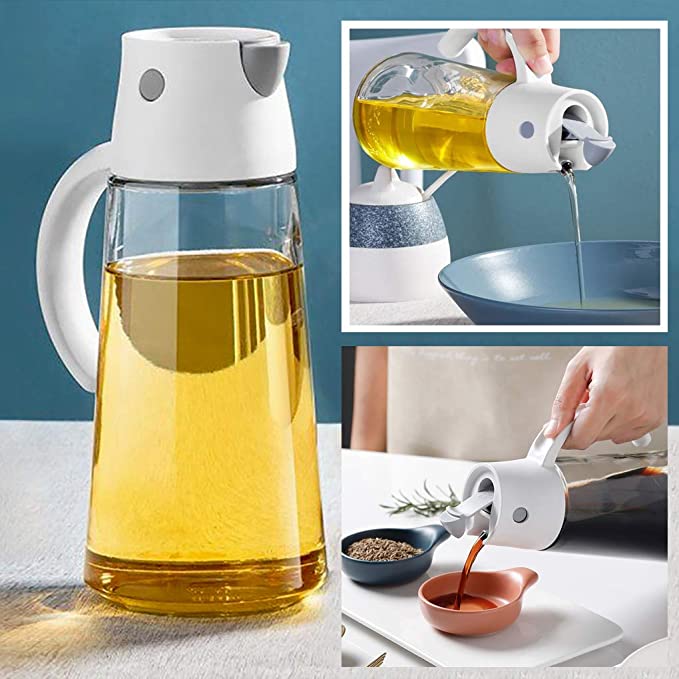 Automatic Opening Glass Oil Container