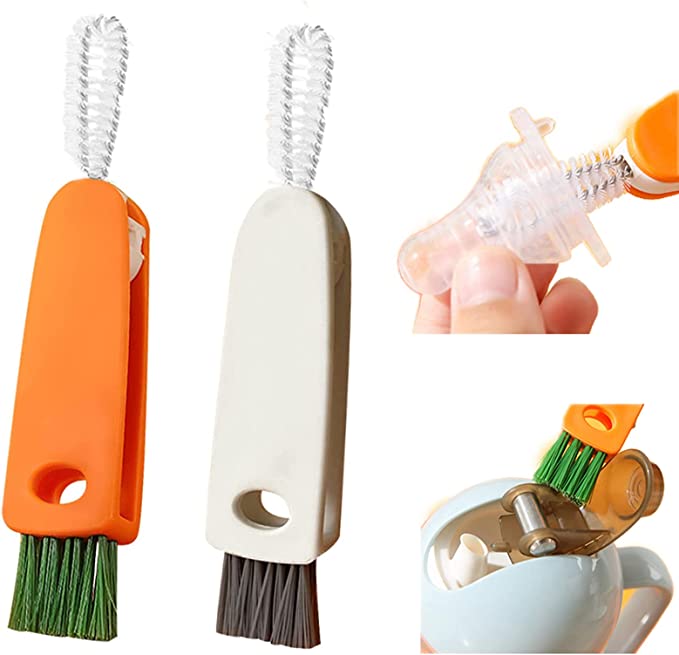 3PCS 3 in 1 Cup Lid Cleaning Brush