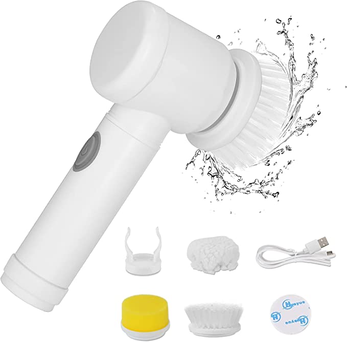 Electric Bathtub Cooktop Sink Cleaning Brush Tool Set