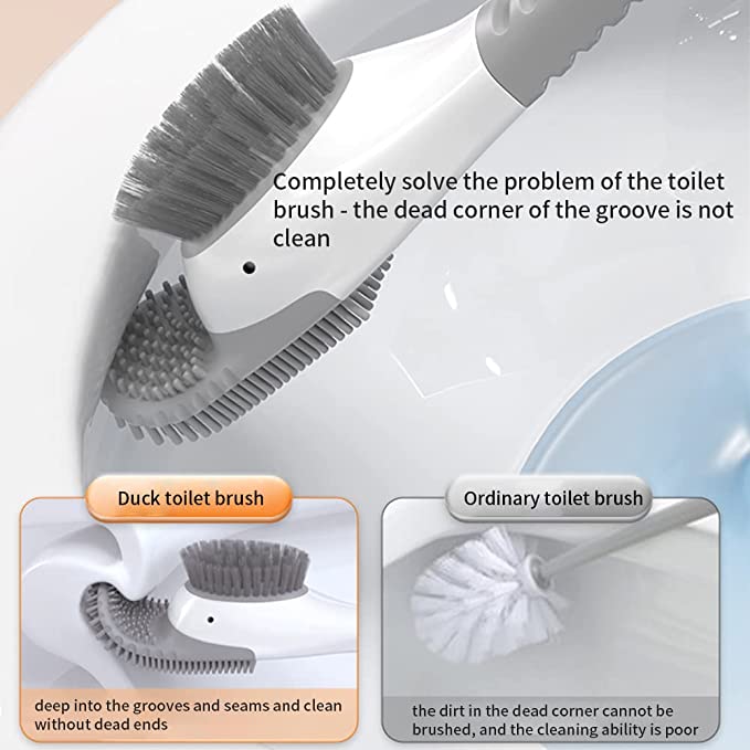 Duck Shape Silicone Toilet Brush