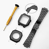 Stainless Steel Case + Strap / Silica Band For Apple Watch