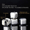 Reusable Stainless Steel Ice Cubes (Pack of 8)