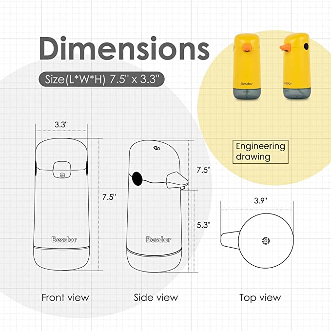 Yellow Duck Automatic Liquid Soap Dispenser