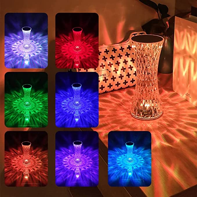 Small Waist Crystal Diamond Table Lamp