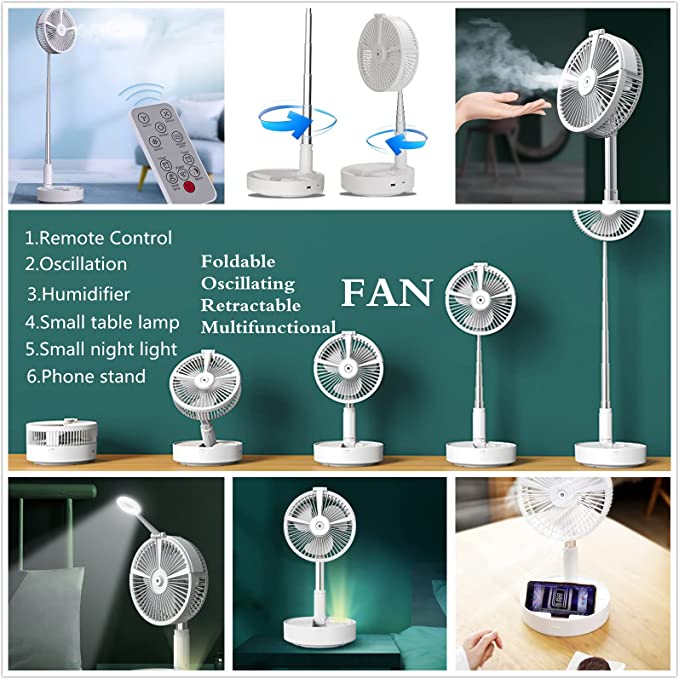 Multi-functional USB Charging Folding Fan