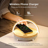 All-in-one Wireless Charger + LED Lamp + Bluetooth Speaker