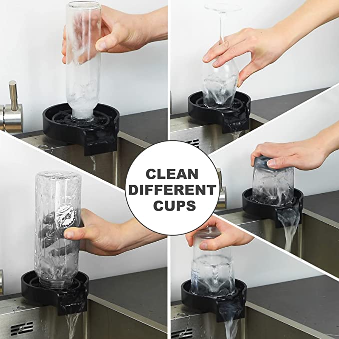 Automatic Faucet Cup Washer for Kitchen Sink
