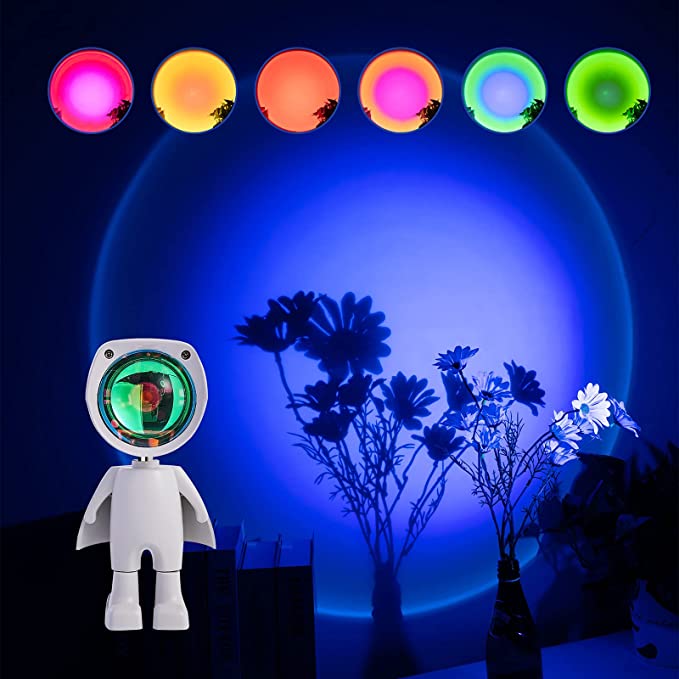 LED Spaceman Sunset Projector Lamp