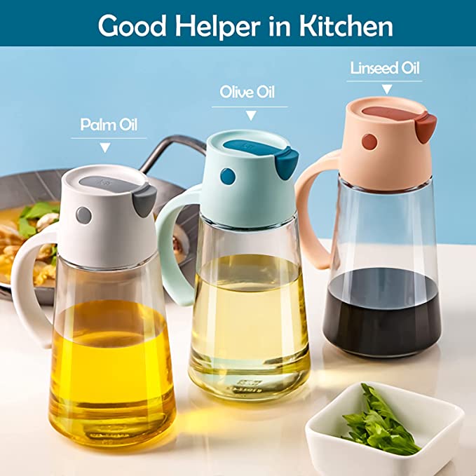 Automatic Opening Glass Oil Container