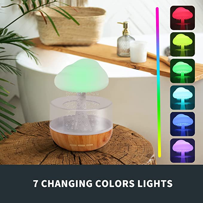 Raining Cloud Night Light Essential Oil Diffuser