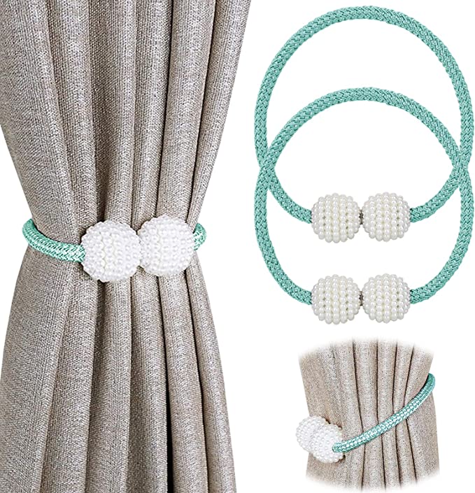 2 PCs Magnetic Curtain Tiebacks for Window Décor