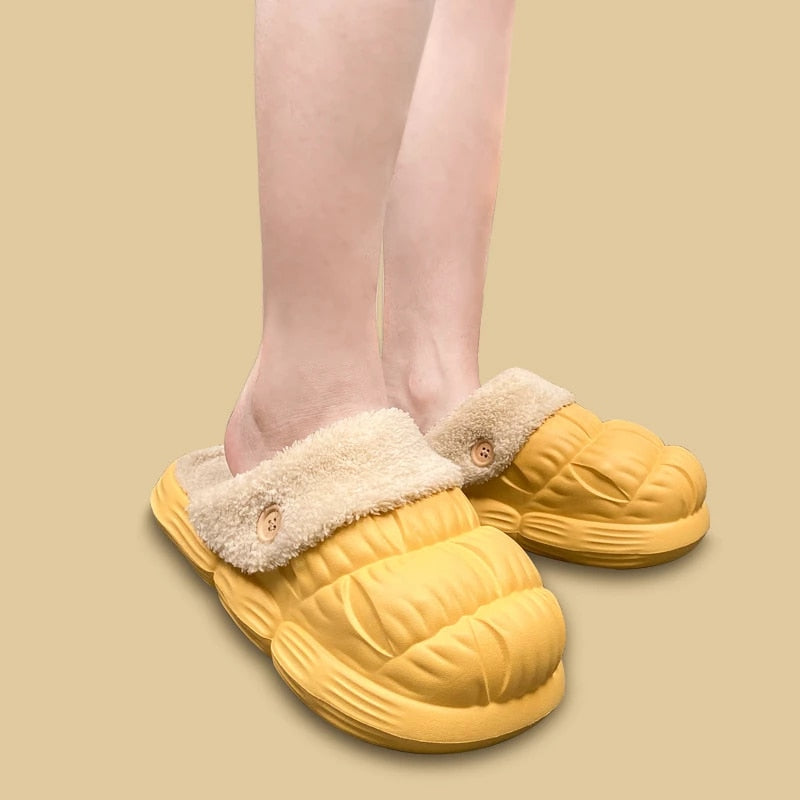 2022 Winter Unisex Slides Detachable Plush Indoor Slippers