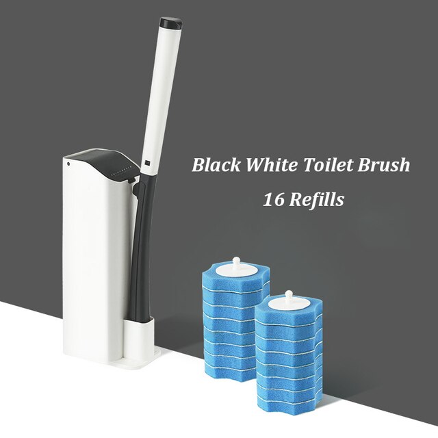 Replaceable Toilet Cleaning Brush Set