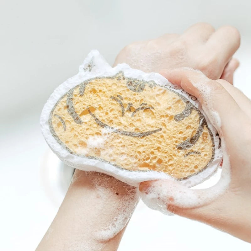 6PCS Dishwashing Cloth Wood Pulp Cotton