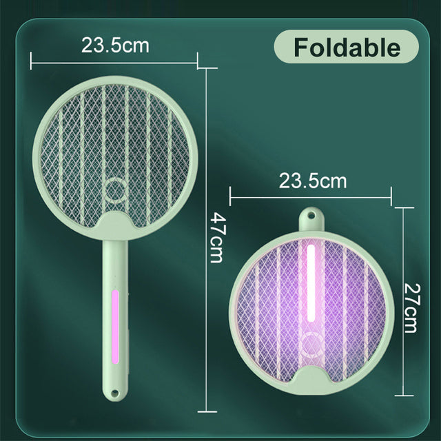 Electric Mosquito Swatter Bug Zapper Racket