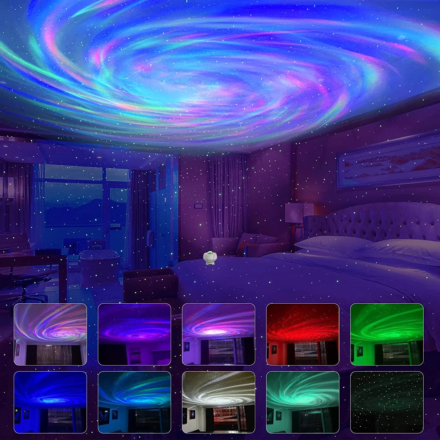 Galaxy Starry Sky Bluetooth Music Speaker LED Night Light
