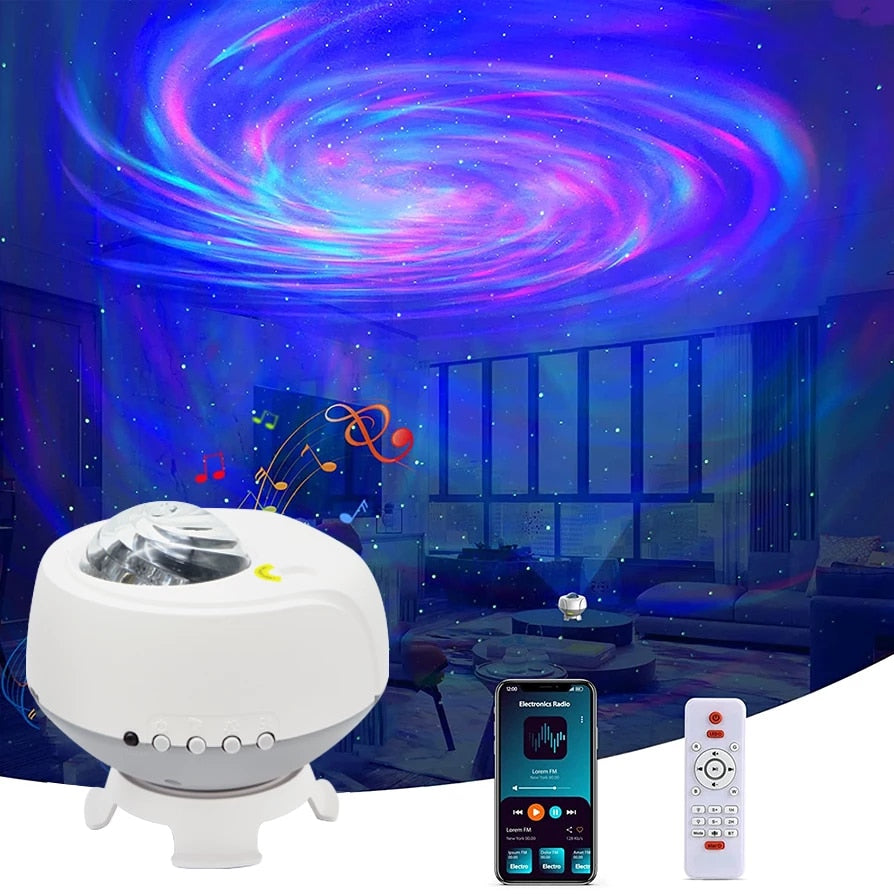 Galaxy Starry Sky Bluetooth Music Speaker LED Night Light