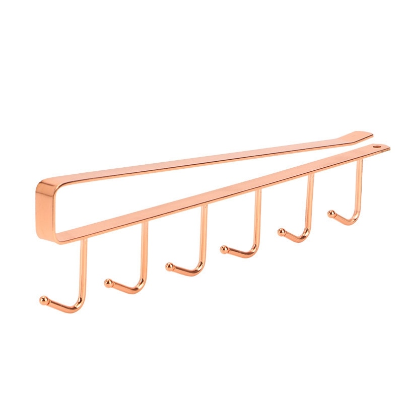 6 Hooks Cabinet Hanging Hook Shelf