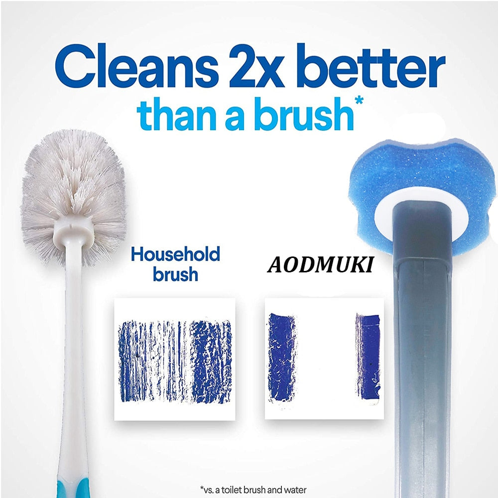 Replaceable Toilet Cleaning Brush Set