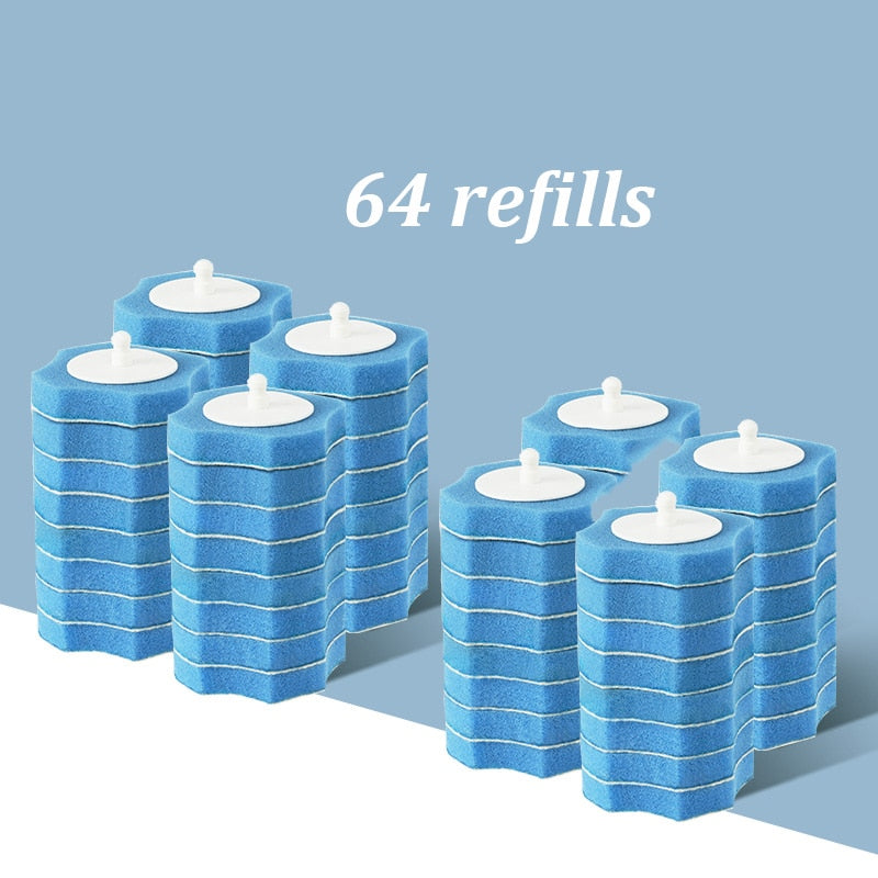 Replaceable Toilet Cleaning Brush Set