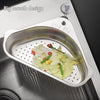 Kitchen Sink Stainless Steel Triangular Drain Rack