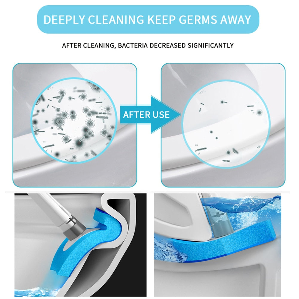 Replaceable Toilet Cleaning Brush Set