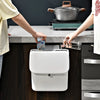 9L Hanging Trash Can with Wet and Dry Compartment
