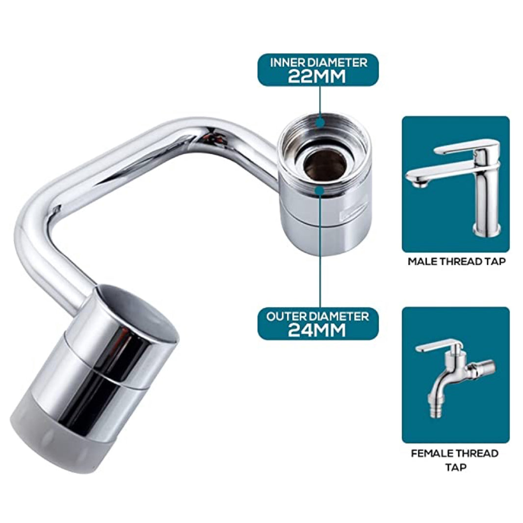 1080 Degree Rotatable Faucet Aerator