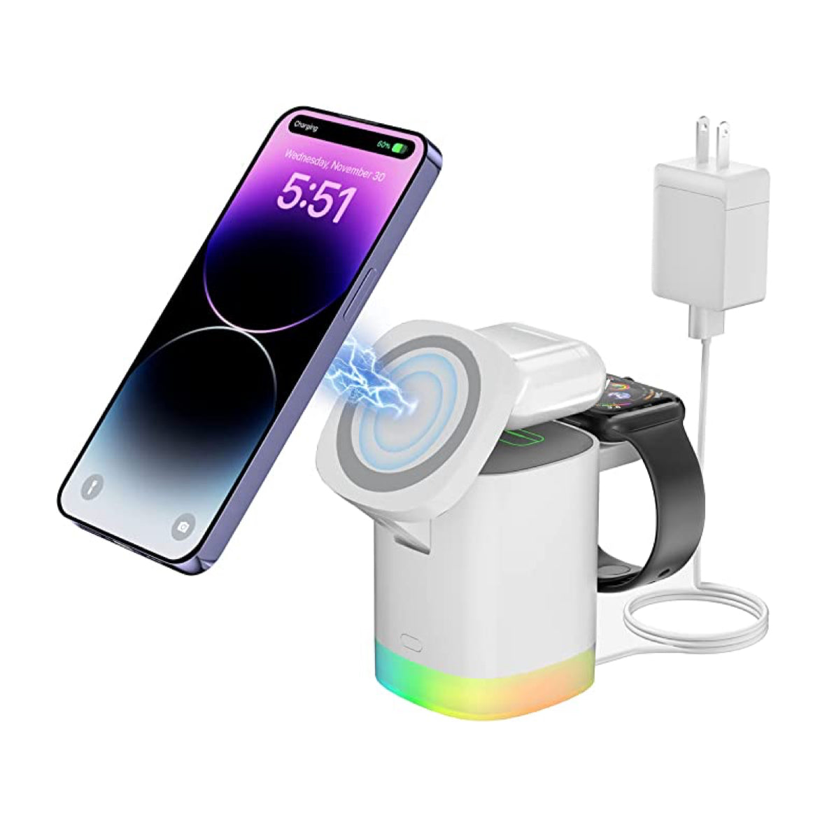 3 in 1 Magnetic Wireless Charger