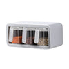 Wall Mounted Seasoning Box With Spoon