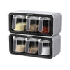 Wall Mounted Seasoning Box With Spoon