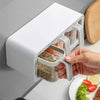 Wall Mounted Seasoning Box With Spoon
