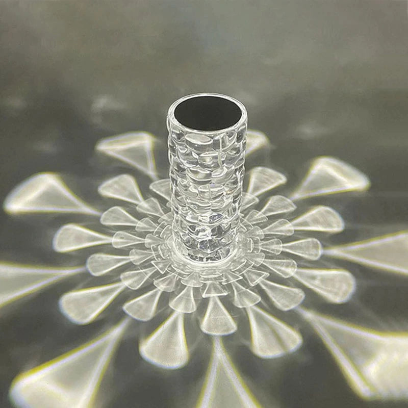 Water Droplets USB Rechargeable Crystal Table Lamp