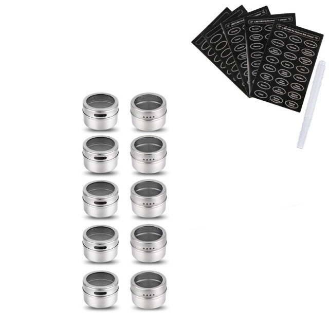 Easy Pour Magnetic Spice Tins