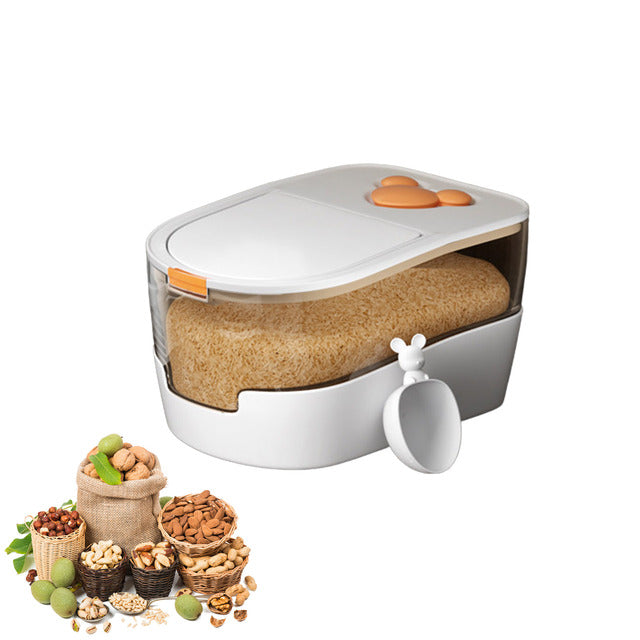 Insect & Moisture Proof Rice Storage Box With Scoop