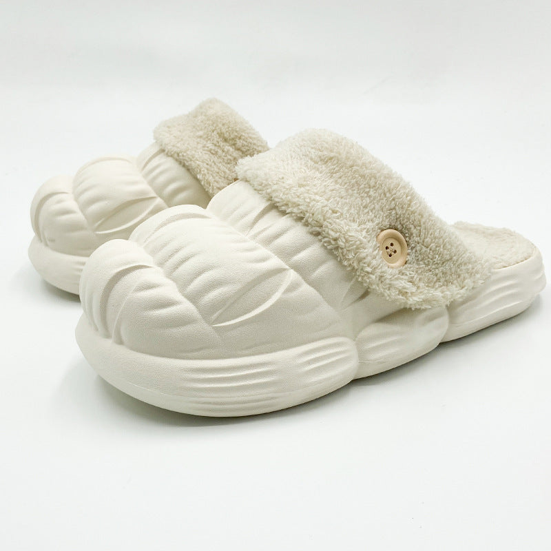 2022 Winter Unisex Slides Detachable Plush Indoor Slippers
