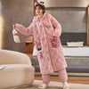 Women's Coral Fleece Winter Pajamas Set
