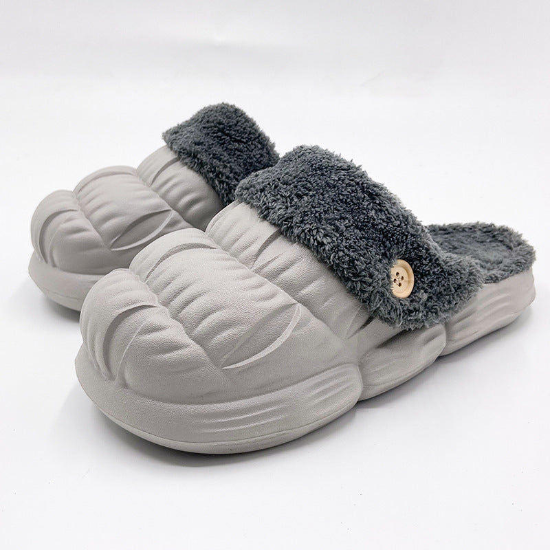 2022 Winter Unisex Slides Detachable Plush Indoor Slippers