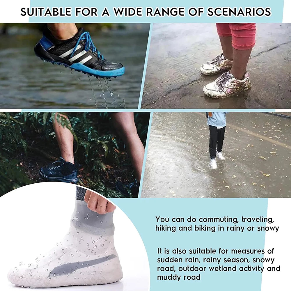 Waterproof Non-Slip Bottom Rain Shoe Covers