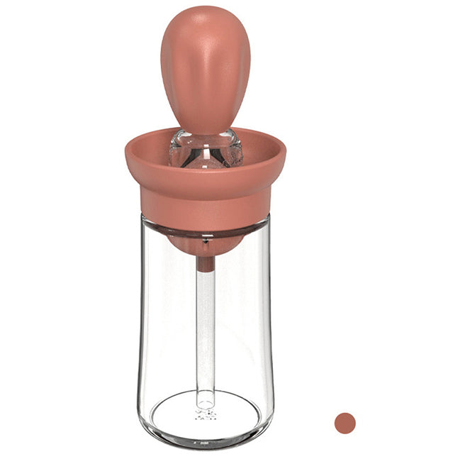 Glass Oil Bottle with Brush