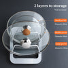 Wall-mounted 2-layer Pot Lid Holder Rack